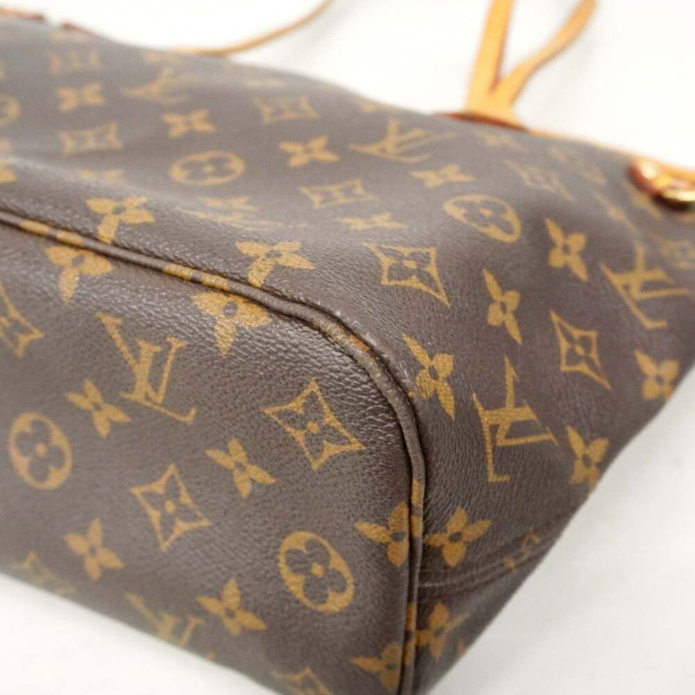 LOUIS VUITTON Brown Monogram Neverfull PM Tote Bag - Picture 9 of 14